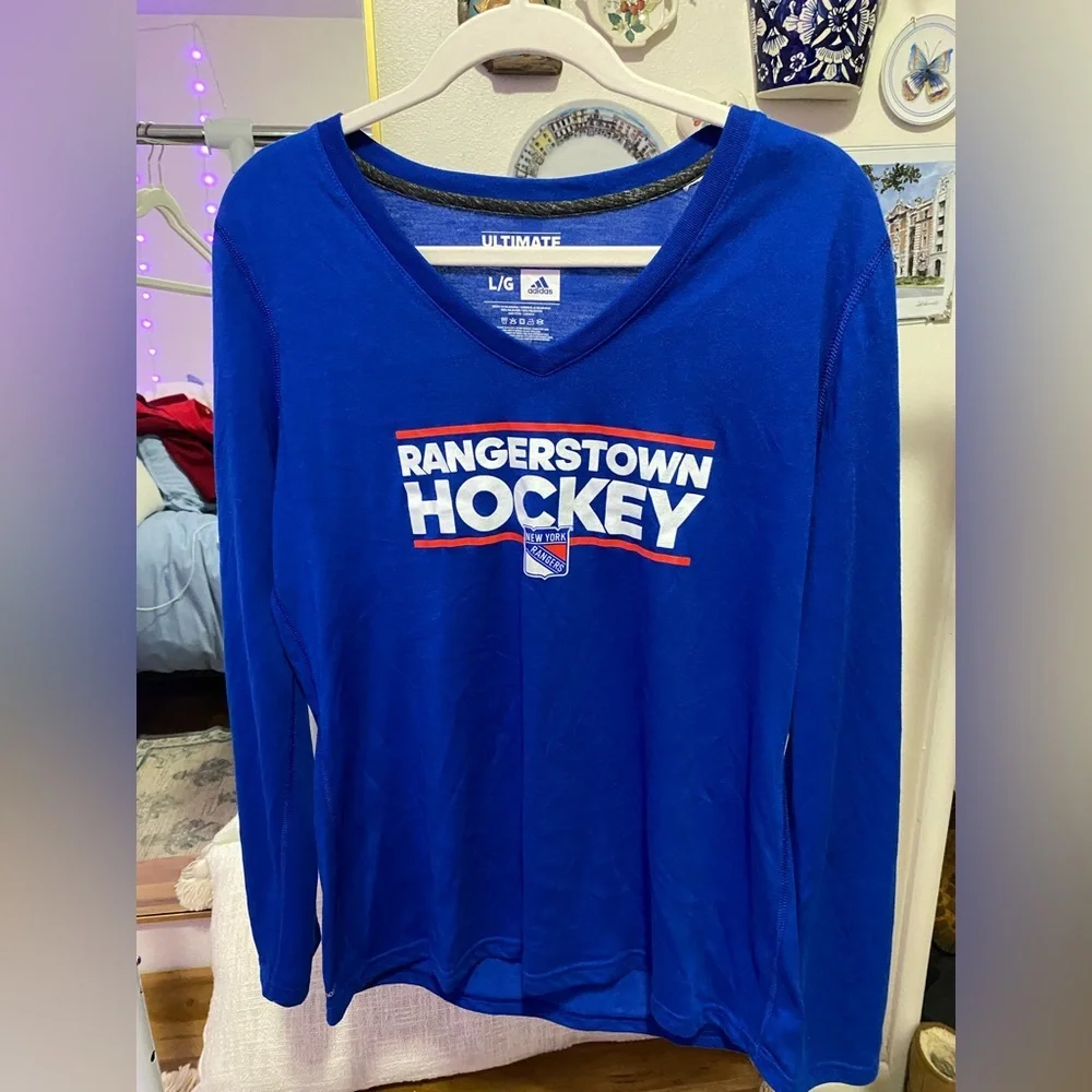 Women’s Adidas Rangerstown Blue Hockey Shirt - Picture 2 of 5